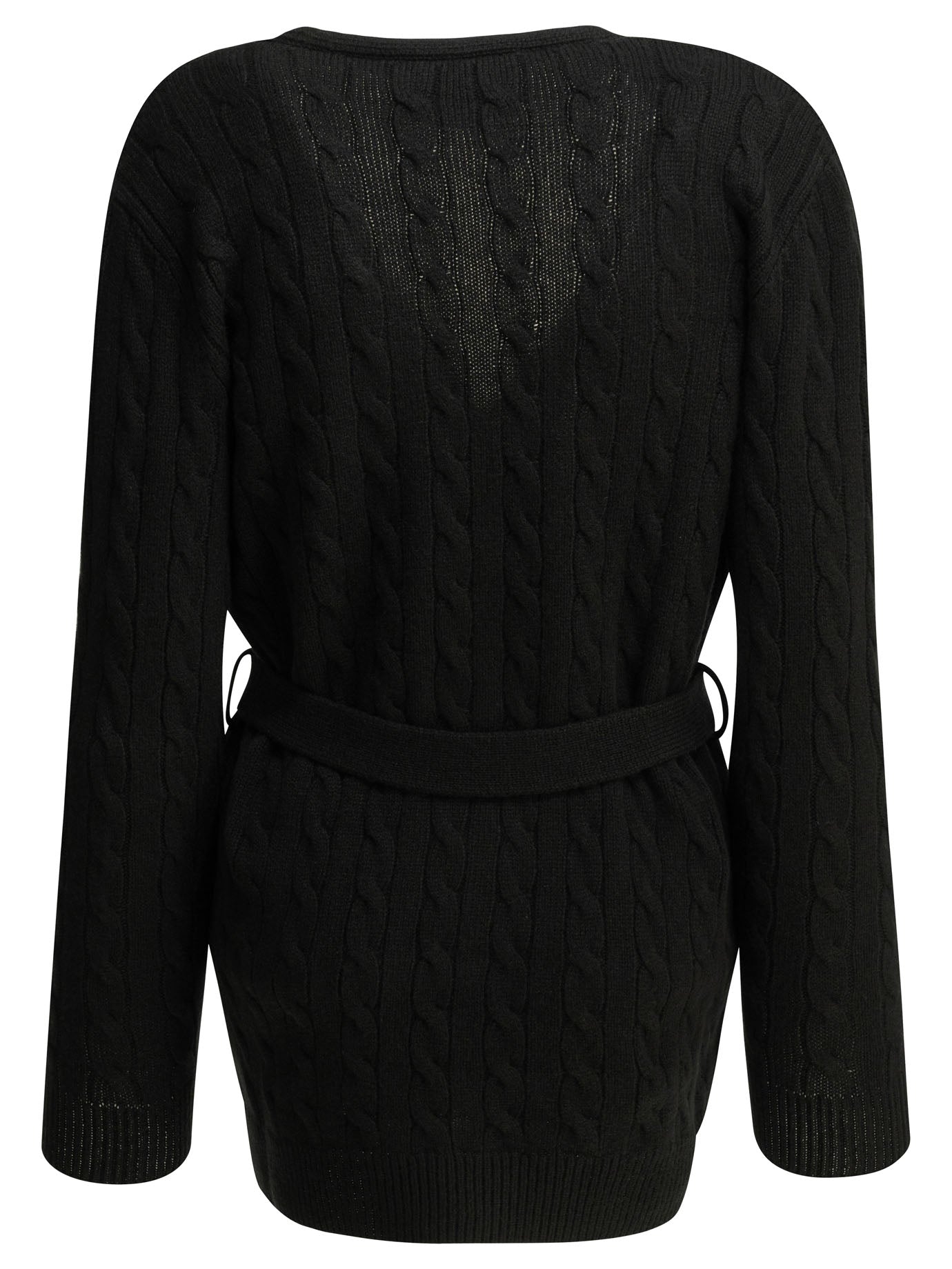 Valentino Cashmere cable-knit cardigan - Black