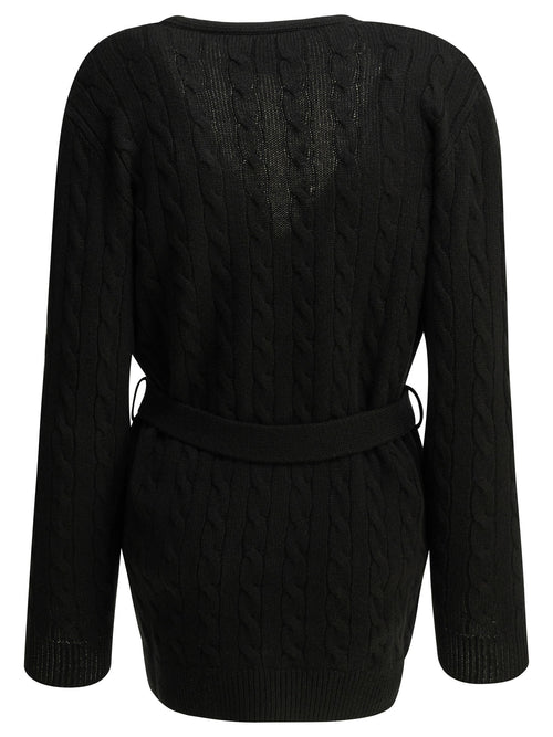 Valentino Cashmere cable-knit cardigan - Black