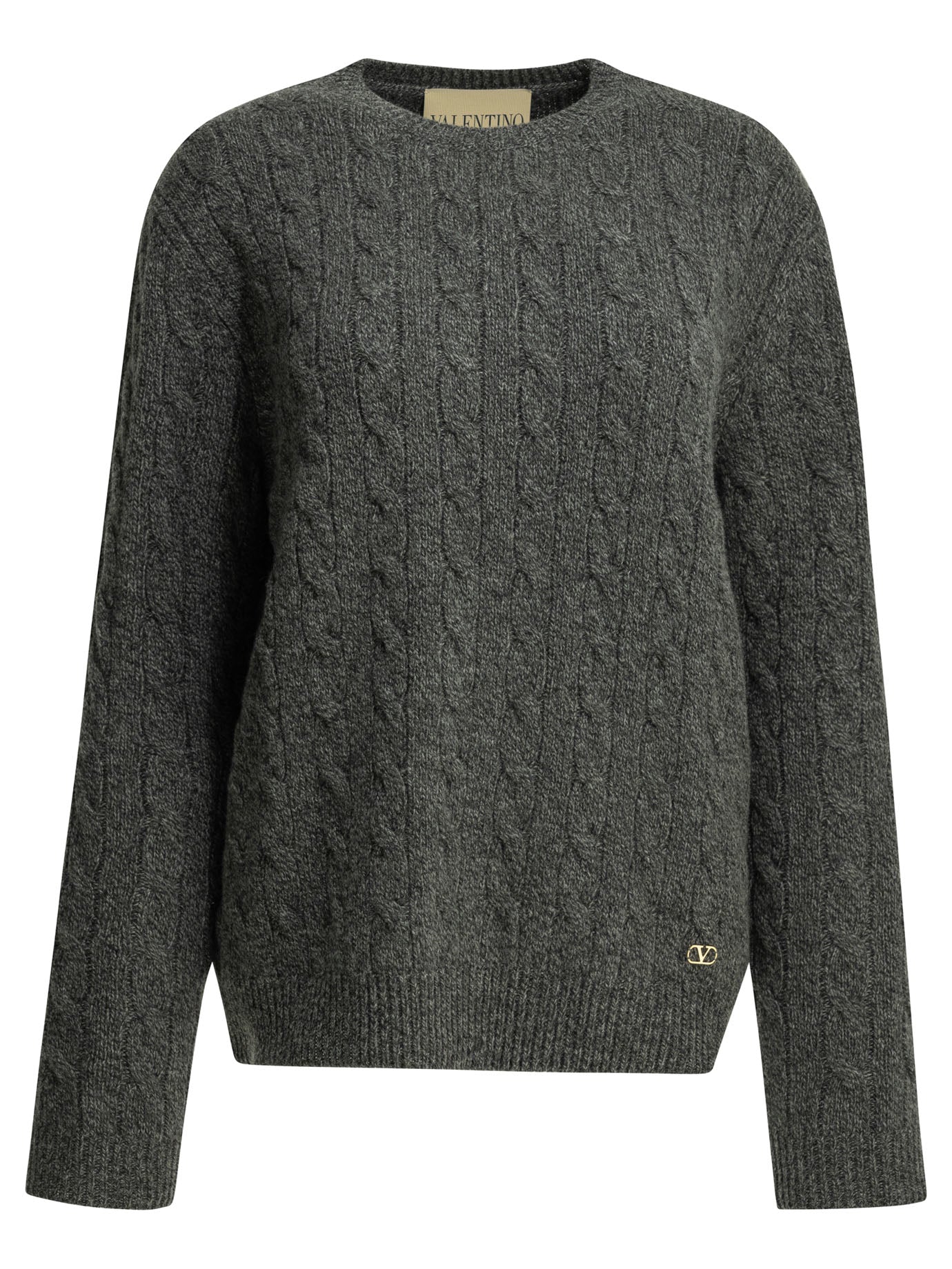 Valentino Virgin wool crewneck sweater - Grey