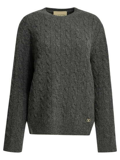 Valentino Virgin wool crewneck sweater - Grey