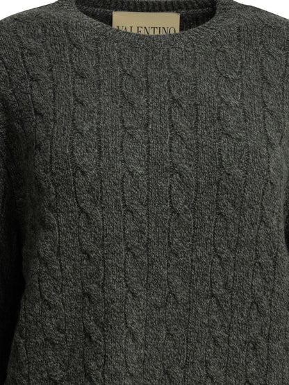 Valentino Virgin wool crewneck sweater - Grey