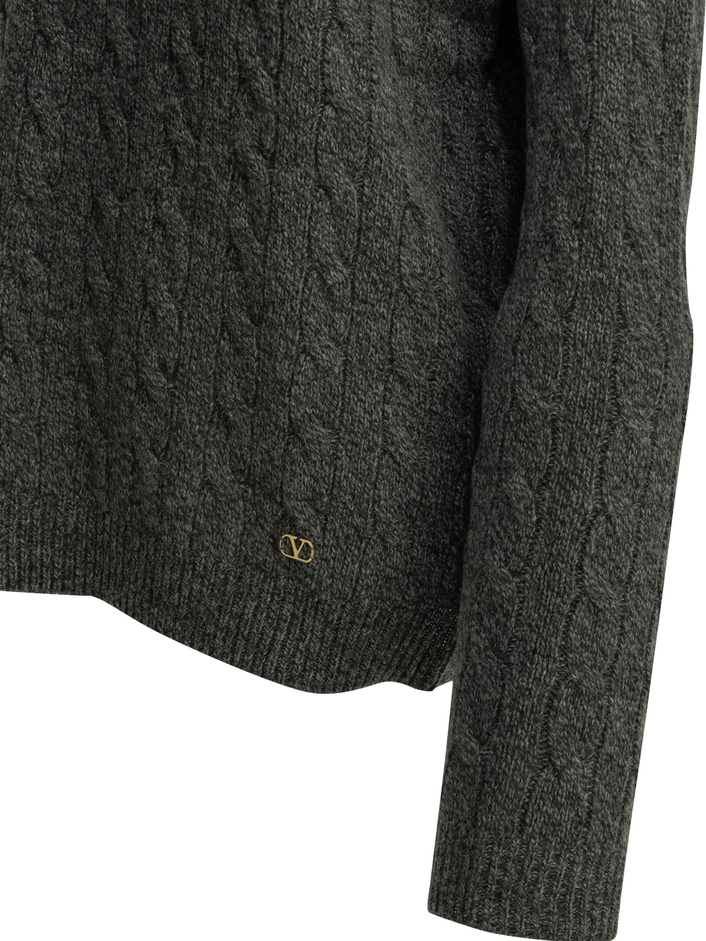 Valentino Virgin wool crewneck sweater - Grey