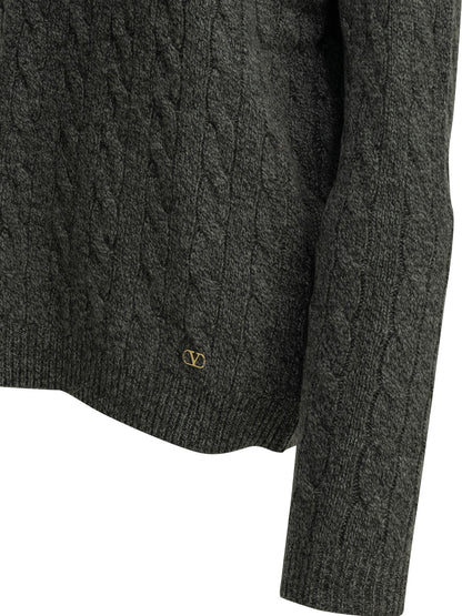 Valentino Virgin wool crewneck sweater - Grey