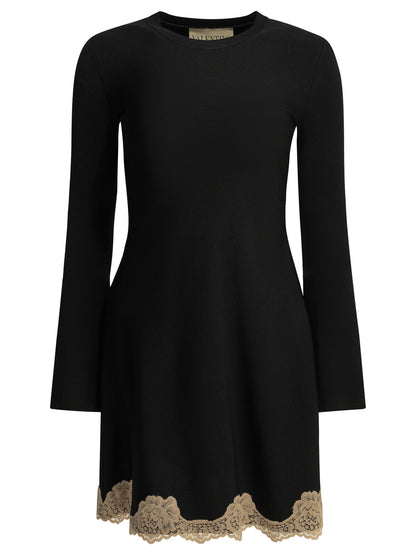 Valentino Short flared dress - Black