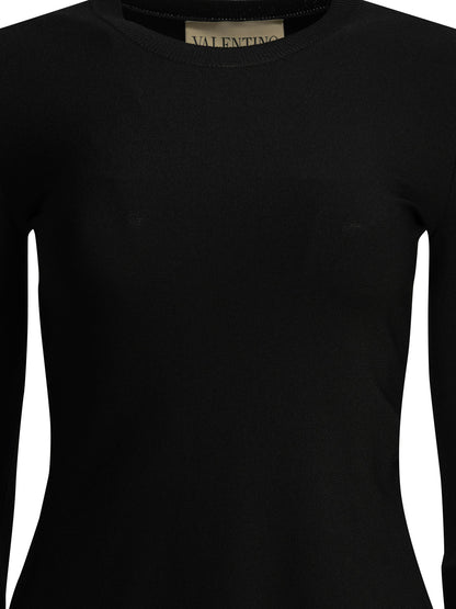 Valentino Short flared dress - Black