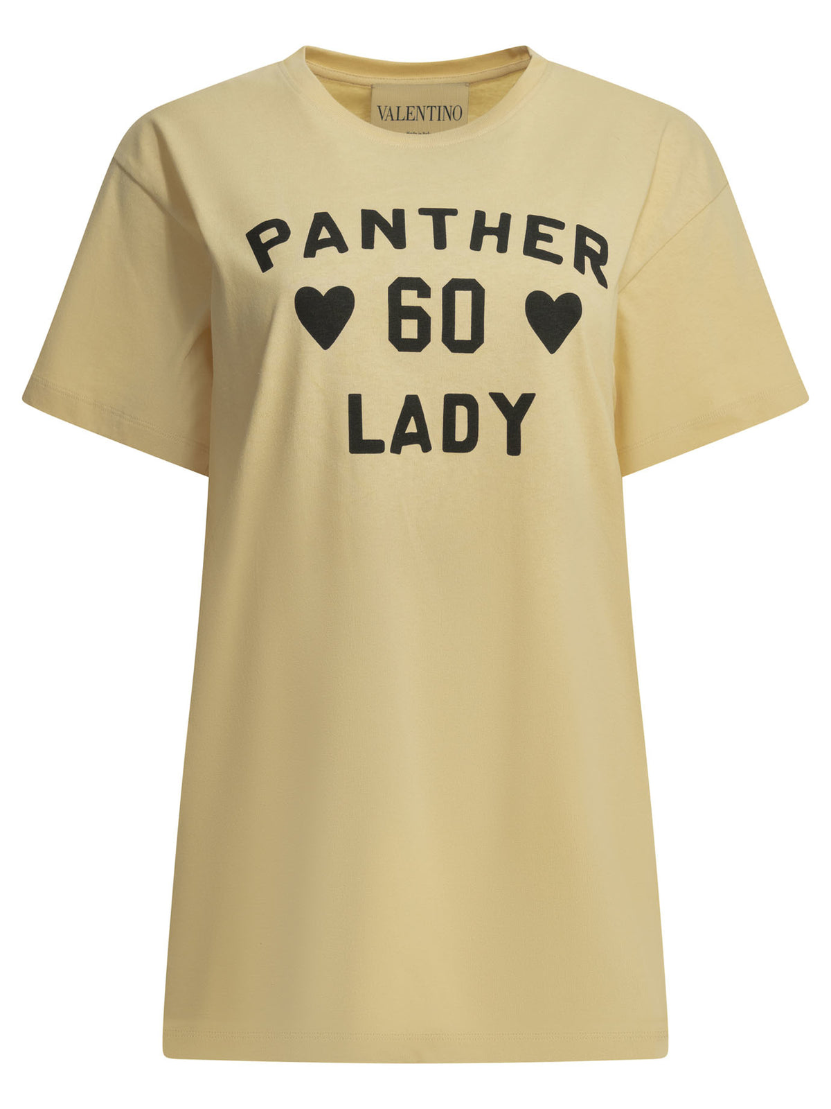 Valentino "Panther Lady" Crew-neck T-shirt - Beige