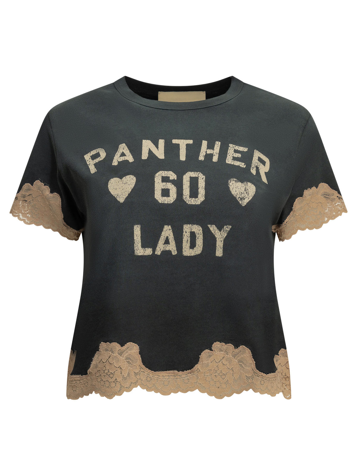 Valentino "Panther Lady" Crew-Neck T-Shirt - Black