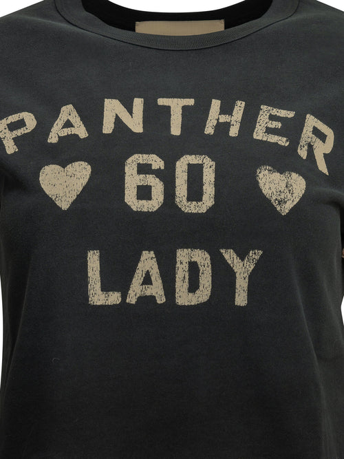 Valentino "Panther Lady" Crew-Neck T-Shirt - Black