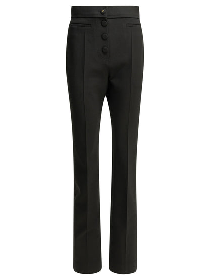 Valentino "VGold" Tailored Pants - Black