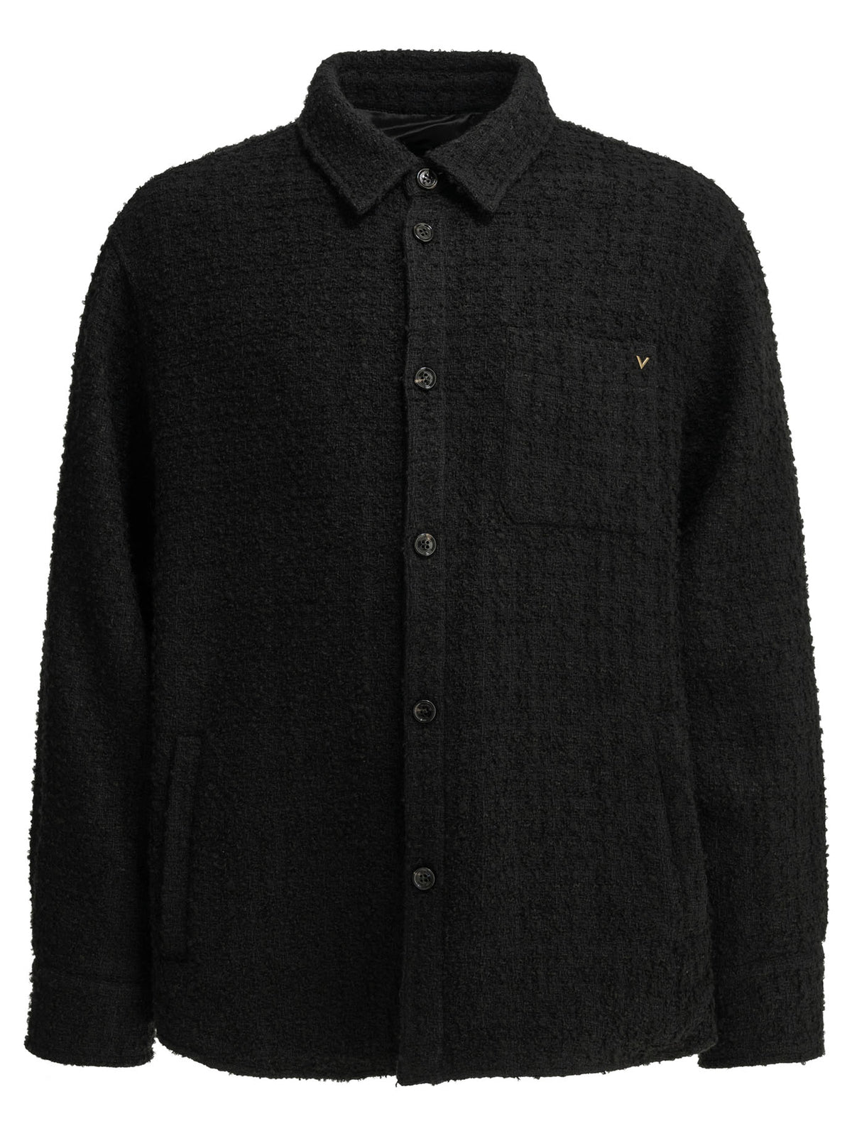Valentino "VGold" Overshirt Jacket - Black
