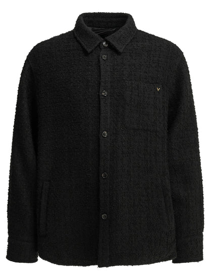 Valentino "VGold" Overshirt Jacket - Black