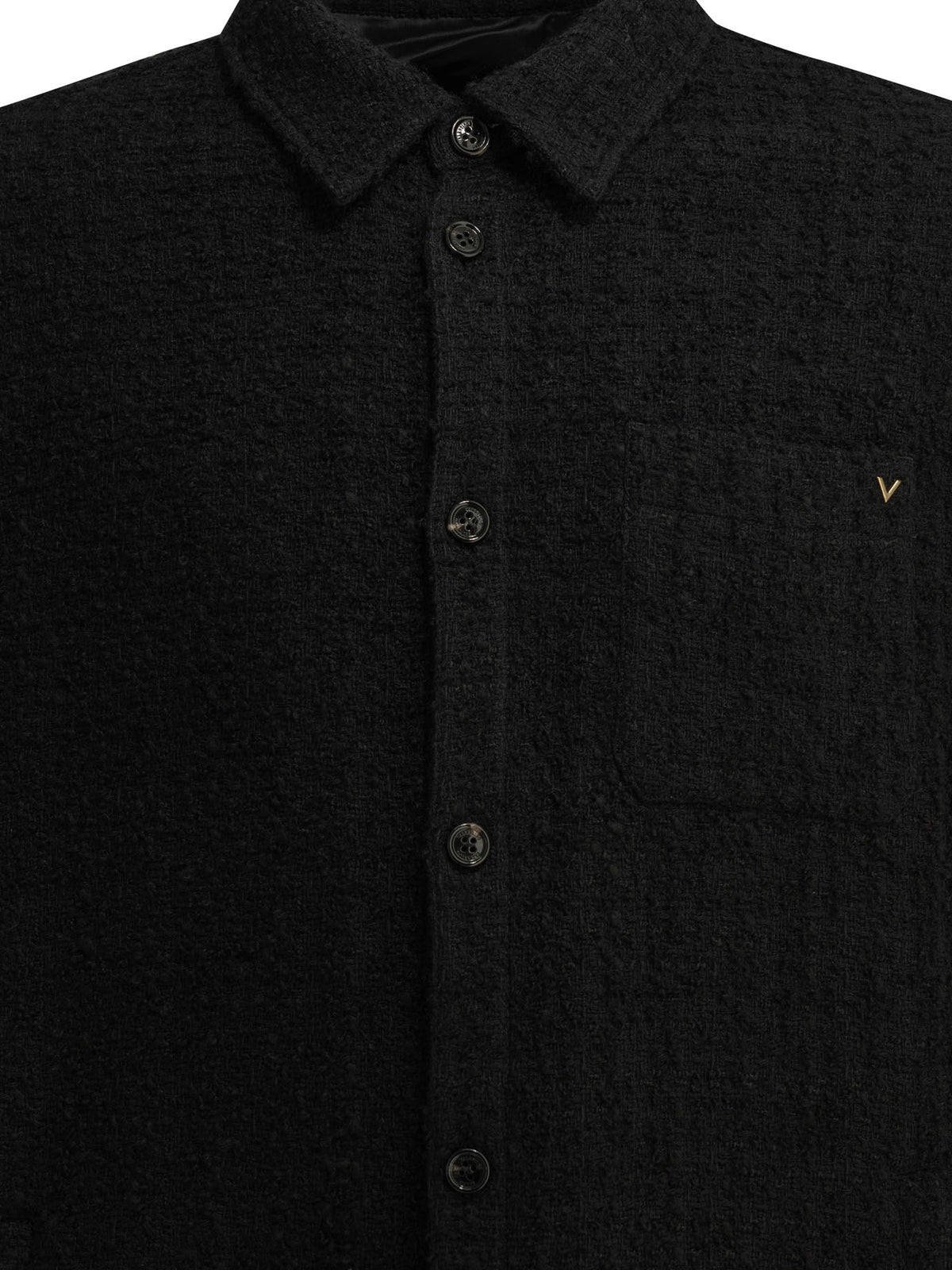 Valentino "VGold" Overshirt Jacket - Black