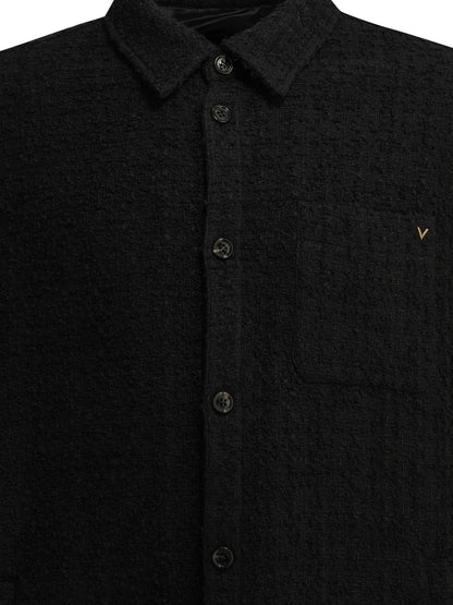 Valentino "VGold" Overshirt Jacket - Black