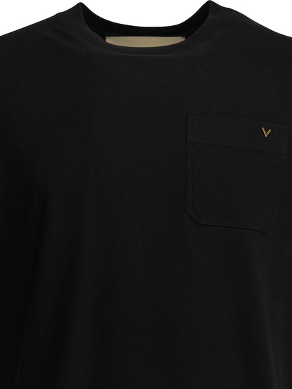 Valentino "VLTN" Crew-Neck T-Shirt - Black