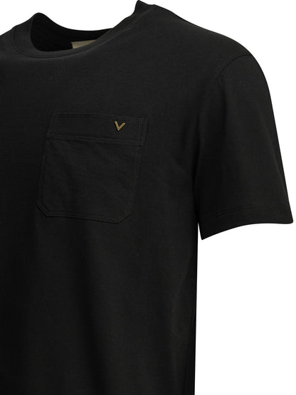 Valentino "VLTN" Crew-Neck T-Shirt - Black