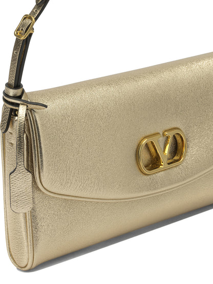 Valentino Garavani "DeVain" Small Shoulder Bag - Gold