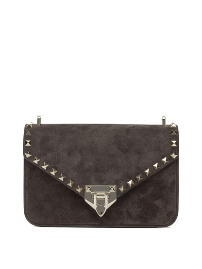 Valentino Garavani "Rockstud" Small Crossbody Bag - Brown