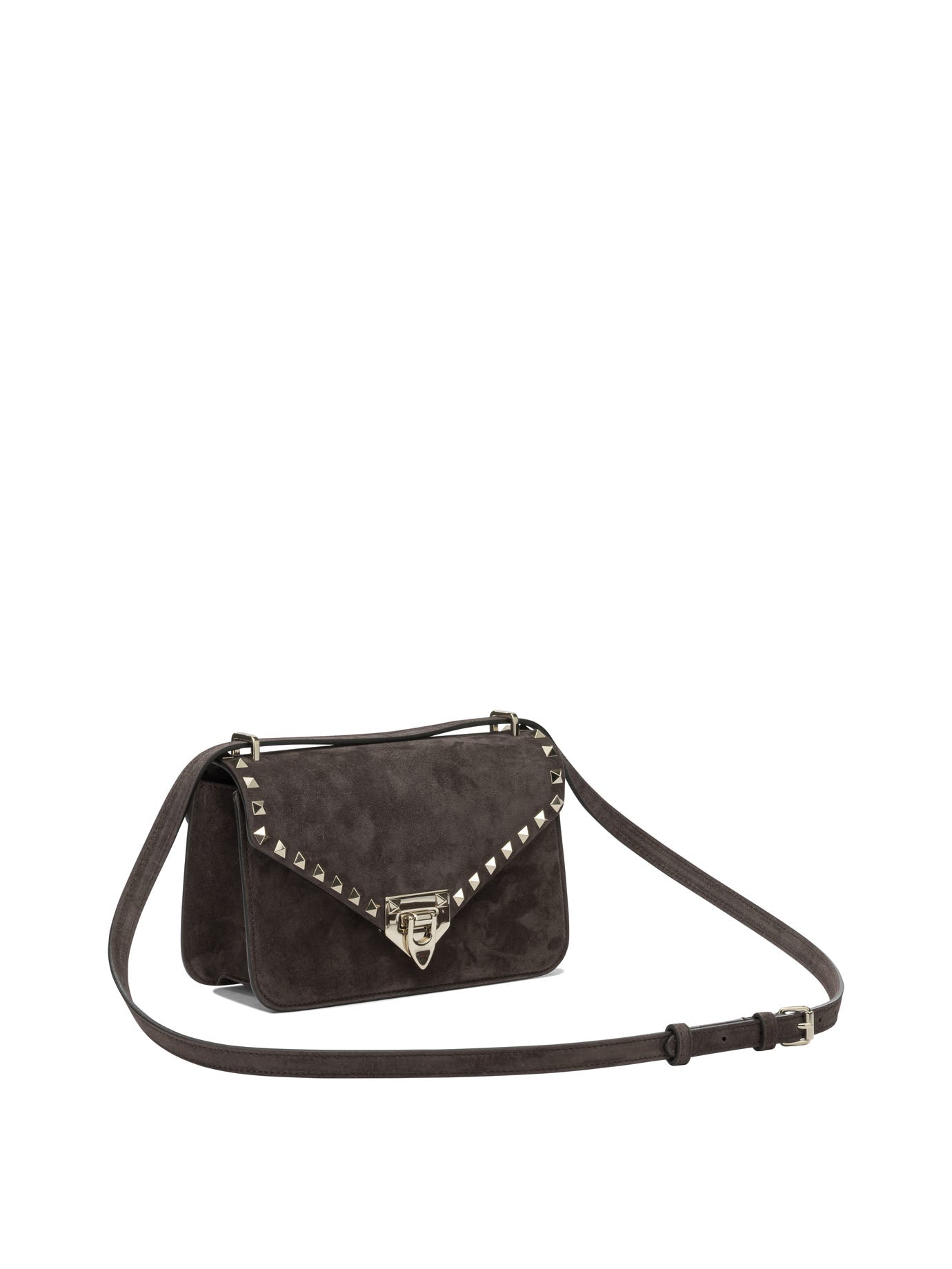 Valentino Garavani "Rockstud" Small Crossbody Bag - Brown