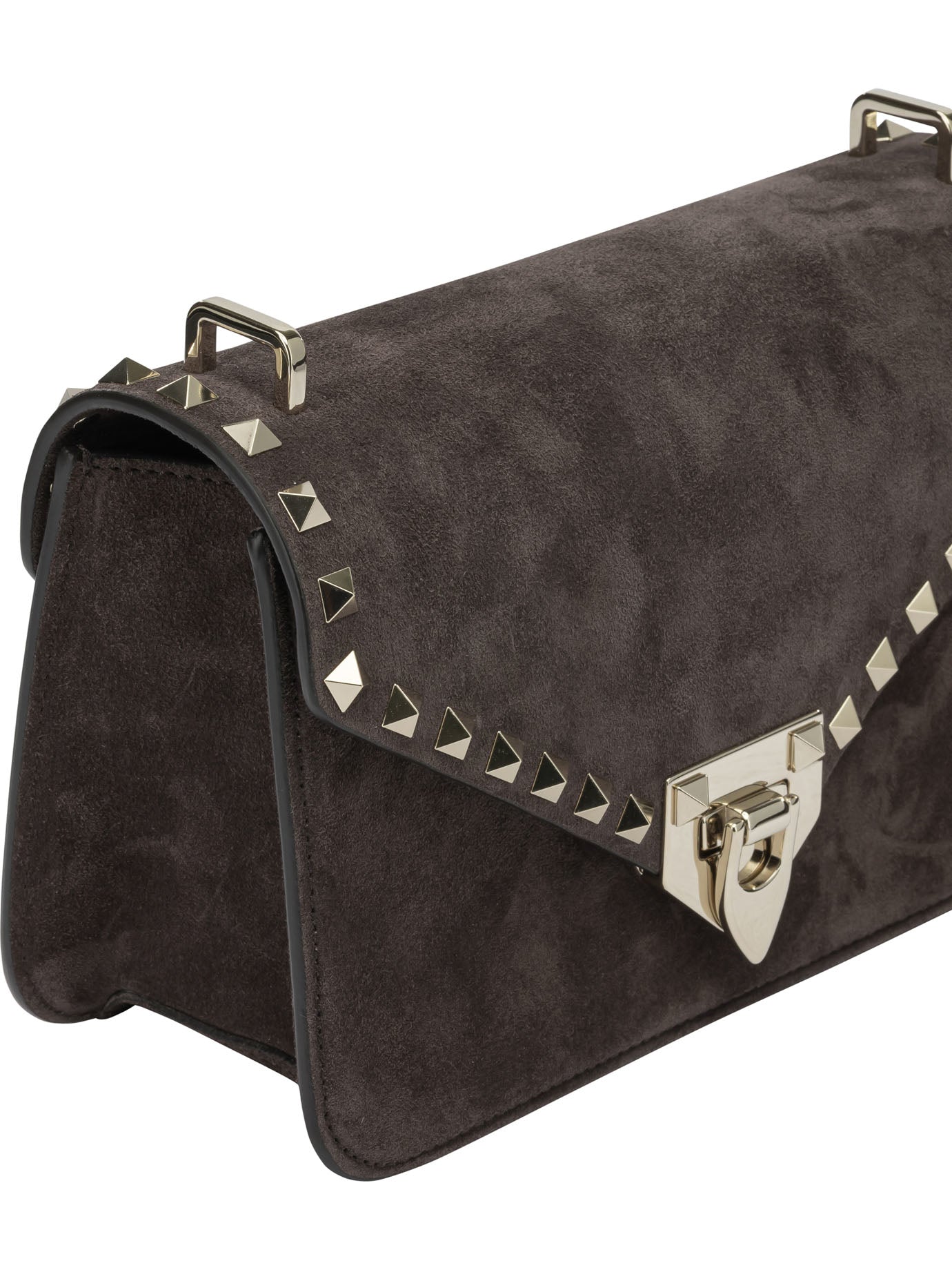 Valentino Garavani "Rockstud" Small Crossbody Bag - Brown