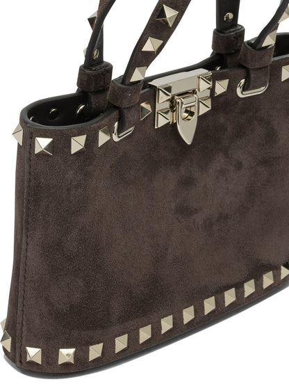 Valentino Garavani "Rockstud" Small Handbag - Brown