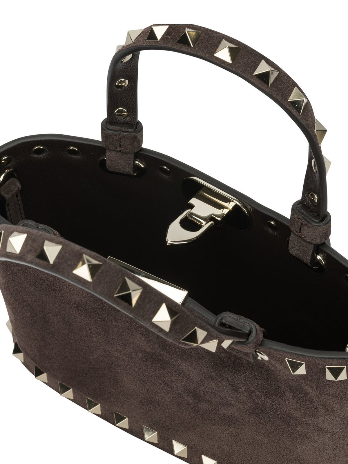 Valentino Garavani "Rockstud" Small Handbag - Brown