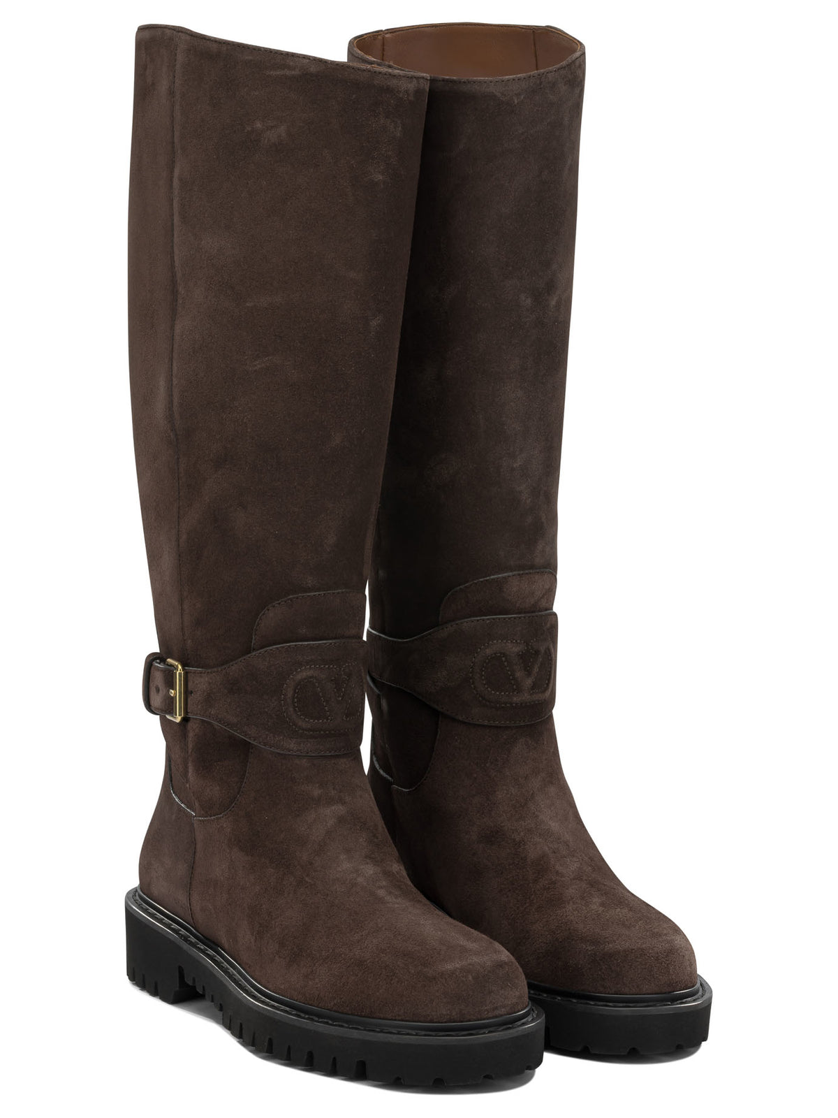 Valentino Garavani "VLogo" Knee-High Boots - Black