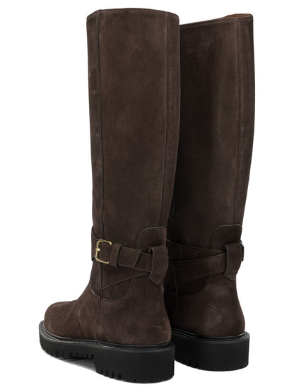 Valentino Garavani "VLogo" Knee-High Boots - Black