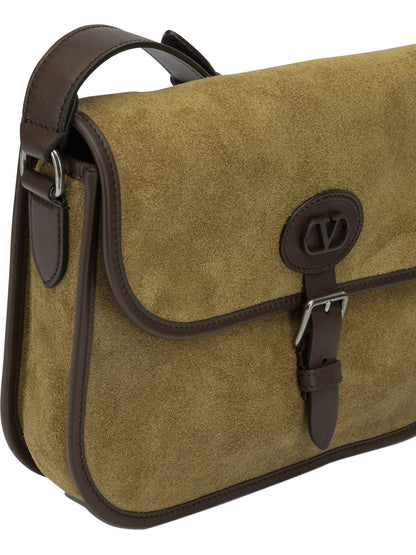 Valentino Garavani "Antibes" Small Shoulder Bag - Beige