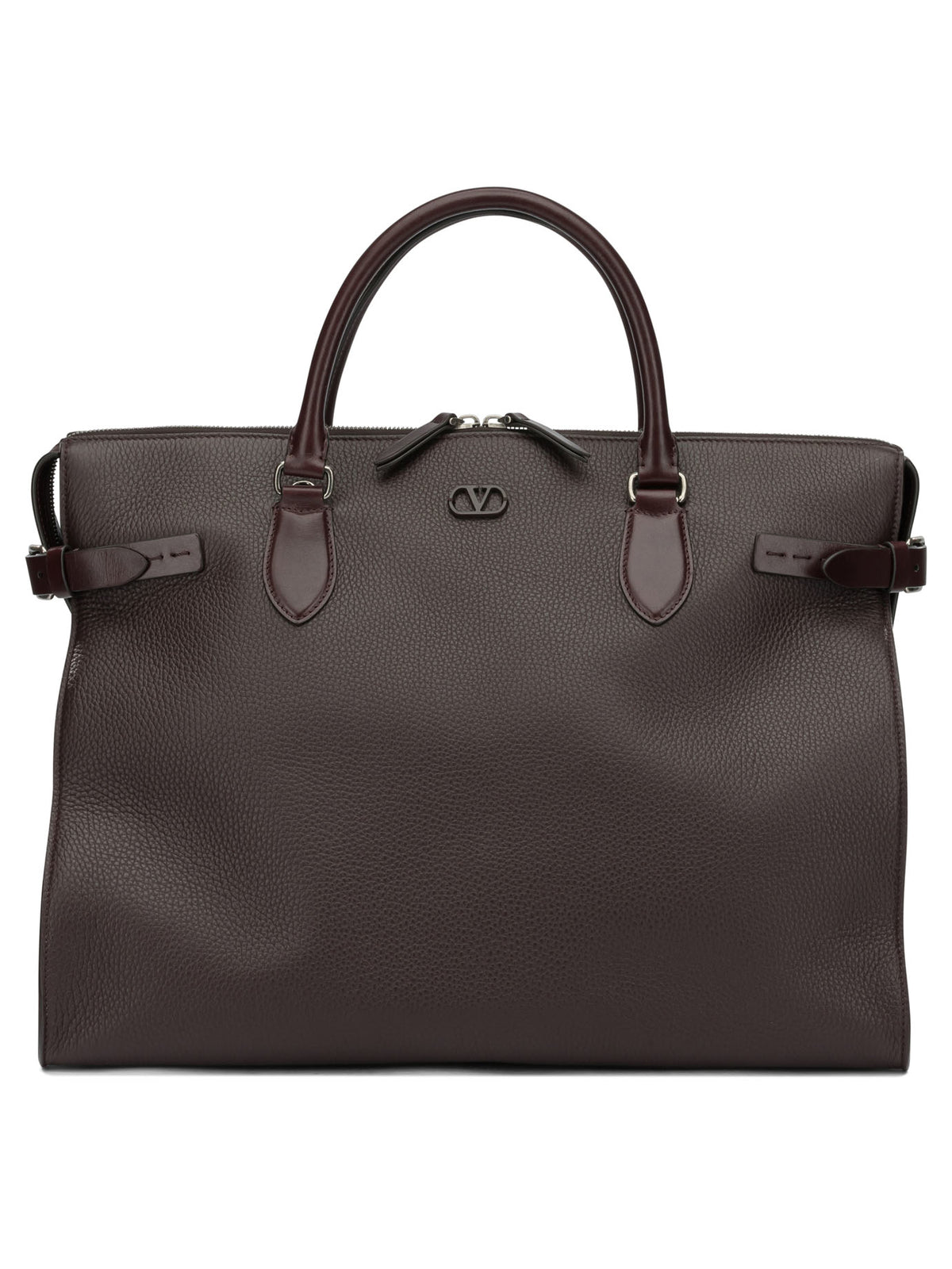 Valentino Garavani "Antibes" Large Shoulder Bag - Brown