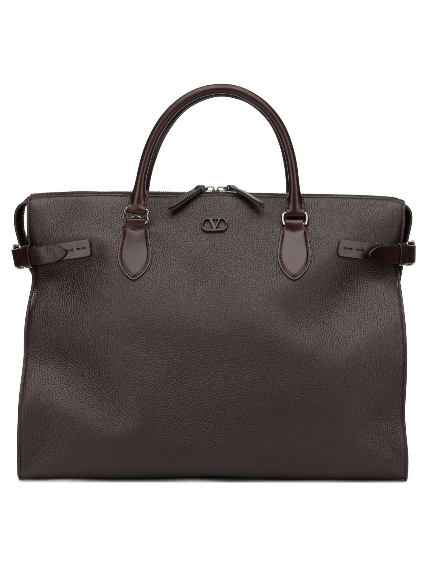 Valentino Garavani "Antibes" Large Shoulder Bag - Brown