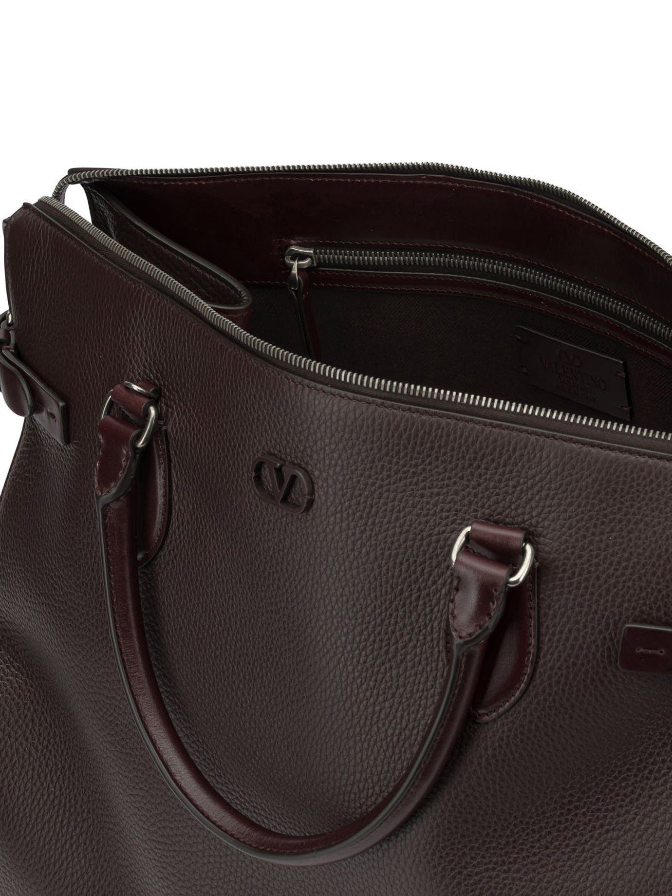 Valentino Garavani "Antibes" Large Shoulder Bag - Brown
