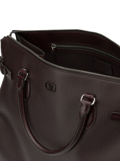 Valentino Garavani "Antibes" Large Shoulder Bag - Brown