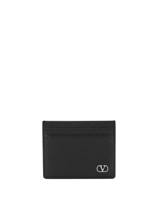 Valentino Garavani "VLogo Signature" Card Holder - Black