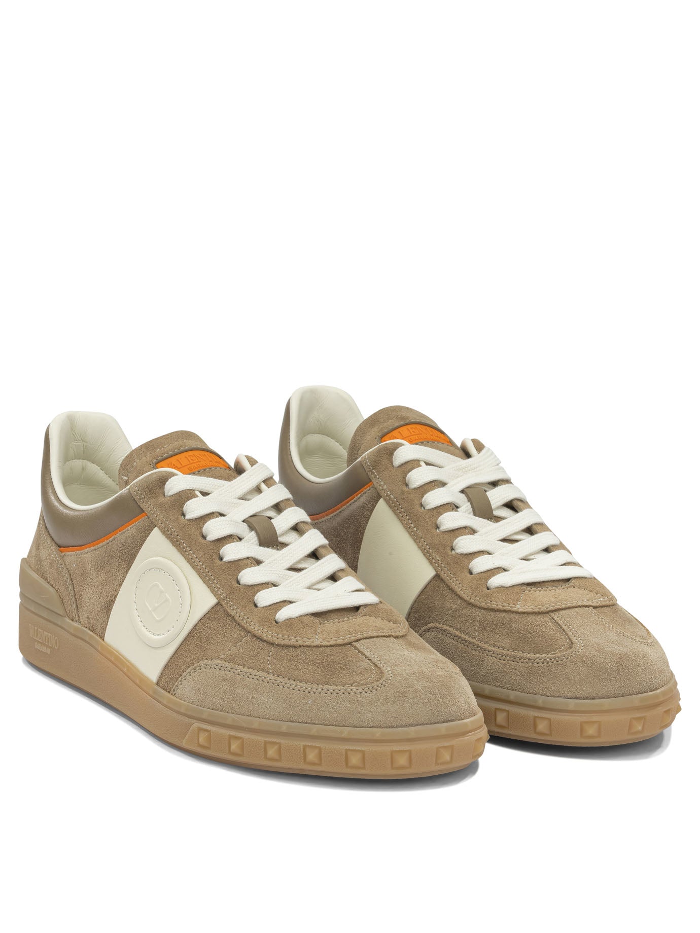 Valentino Garavani "Upvillage" Low-Top Sneakers - Beige