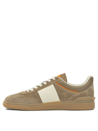 Valentino Garavani "Upvillage" Low-Top Sneakers - Beige