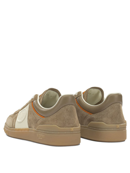 Valentino Garavani "Upvillage" Low-Top Sneakers - Beige