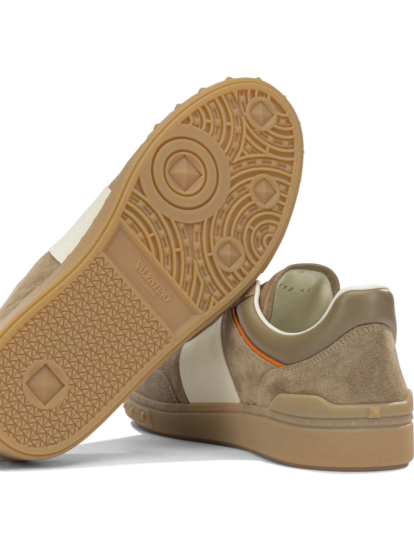 Valentino Garavani "Upvillage" Low-Top Sneakers - Beige
