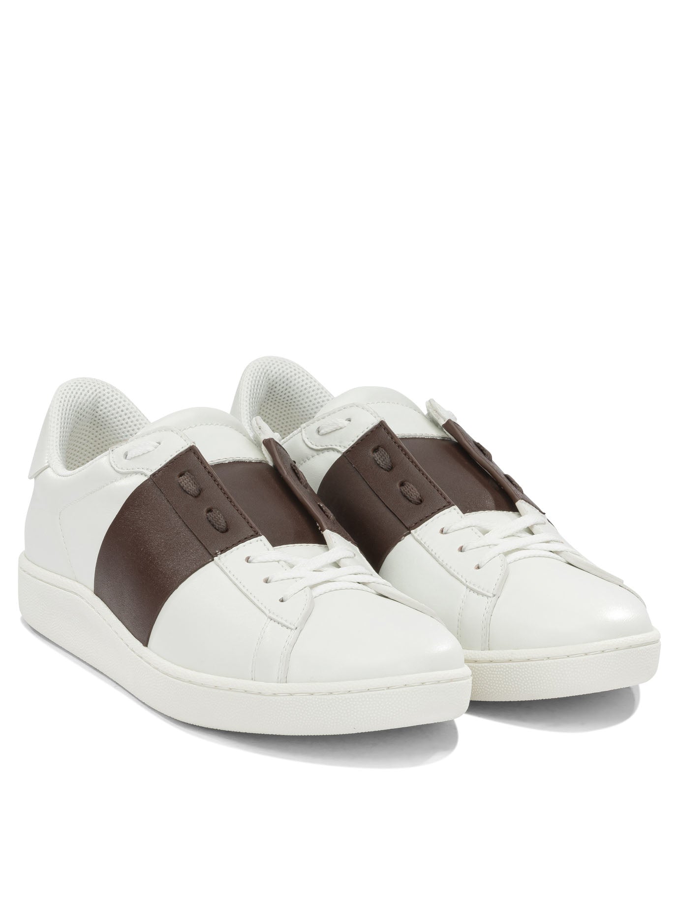 Valentino Garavani "Open" Low-Top Sneakers - Brown