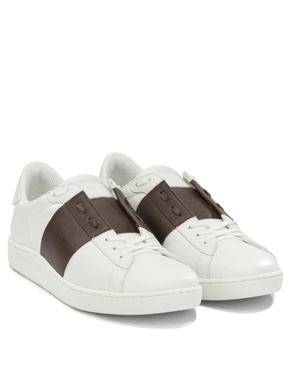 Valentino Garavani "Open" Low-Top Sneakers - Brown