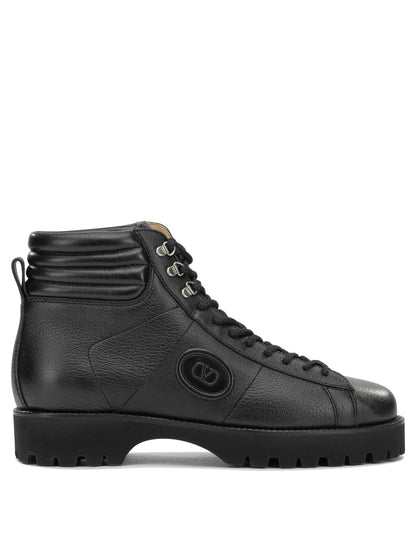 Valentino Garavani "Lord Chunky" Combat Boots - Black