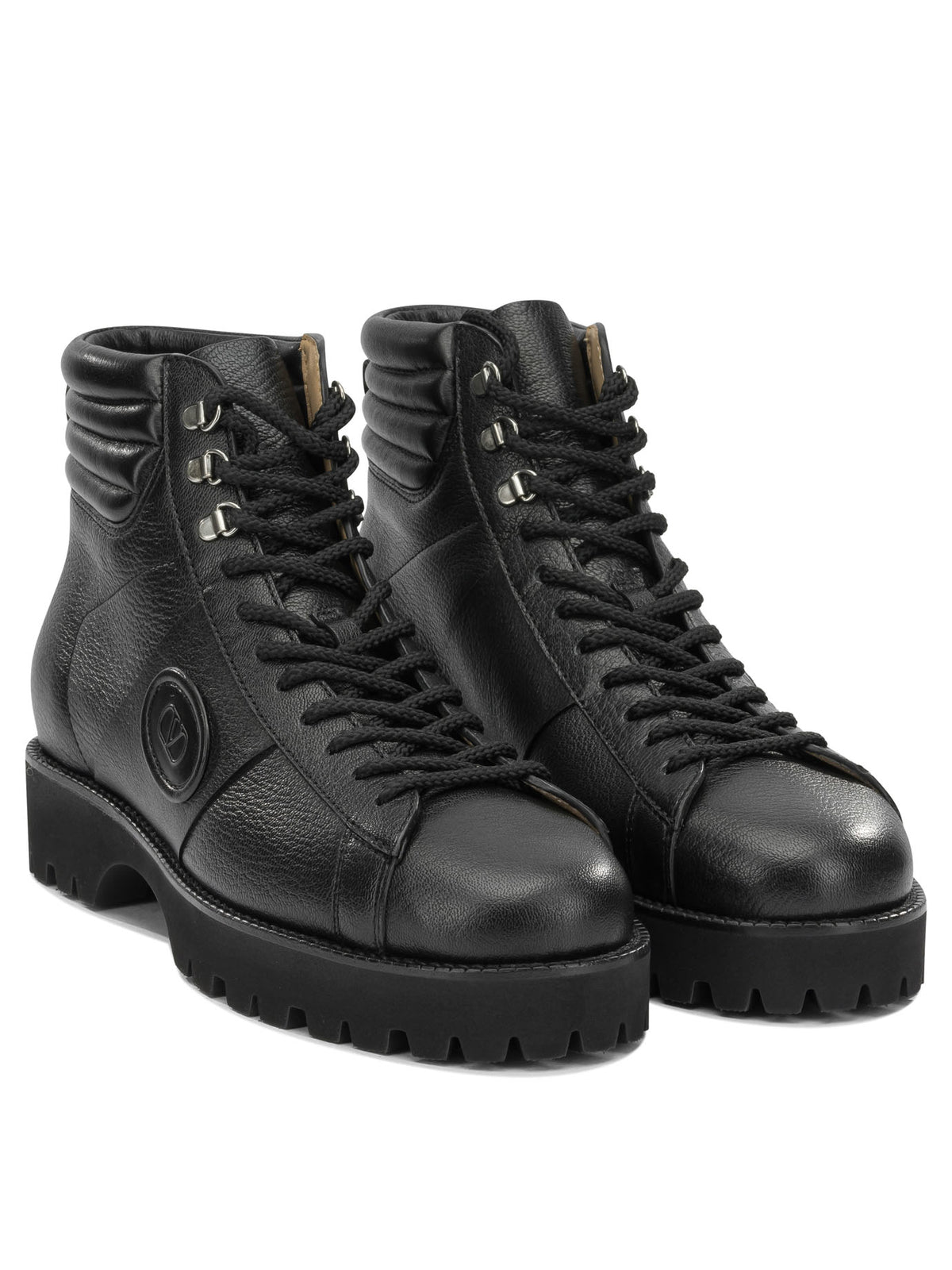 Valentino Garavani "Lord Chunky" Combat Boots - Black