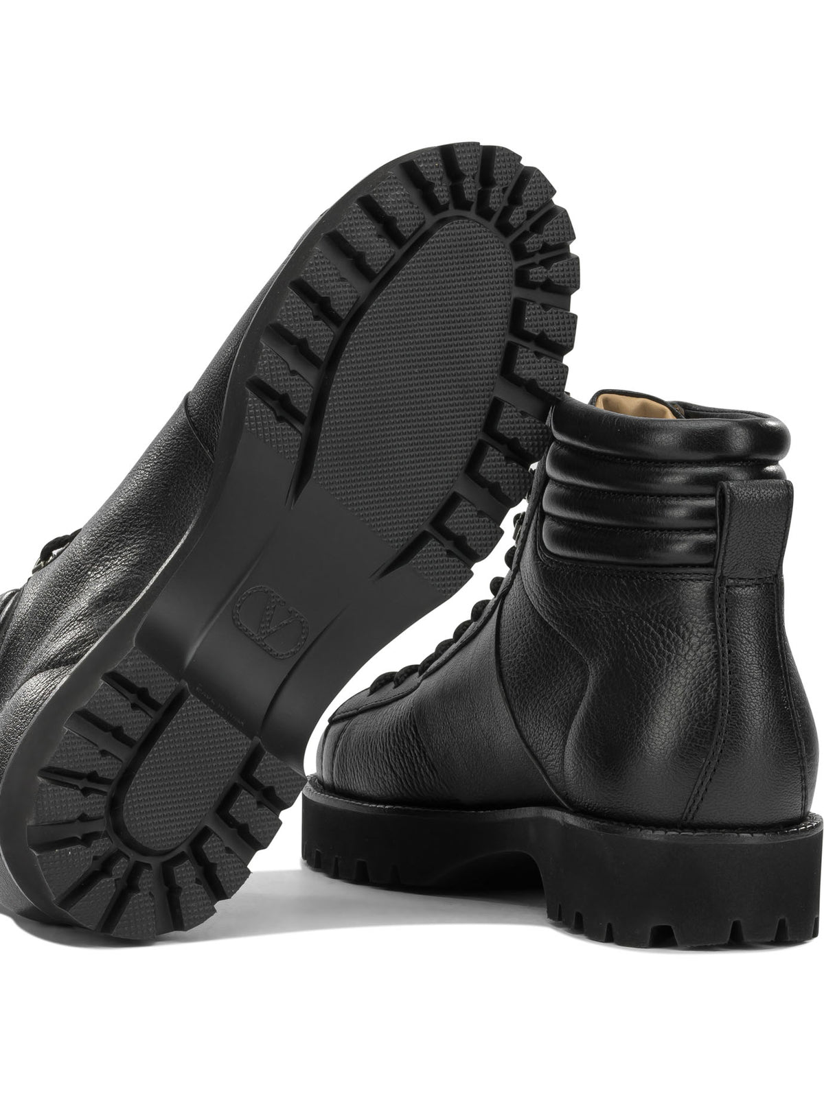 Valentino Garavani "Lord Chunky" Combat Boots - Black