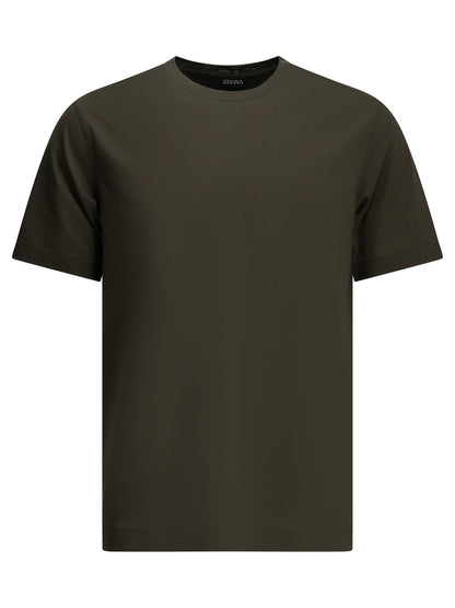 Zegna Pure cotton crew-neck T-shirt - Green