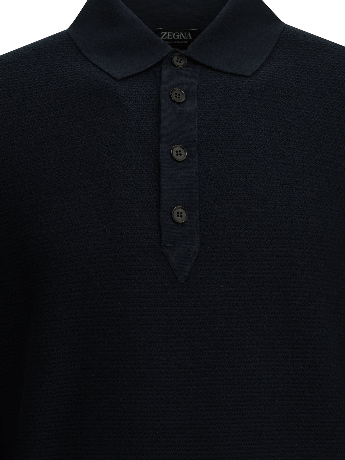 Zegna Cashmere polo sweater - Blue