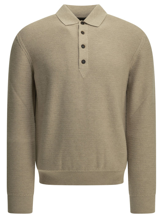 Zegna Cashmere polo sweater - Beige