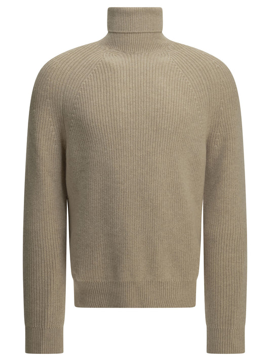 Zegna Cashmere turtleneck sweater - Beige
