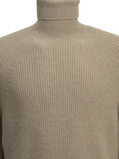 Zegna Cashmere turtleneck sweater - Beige
