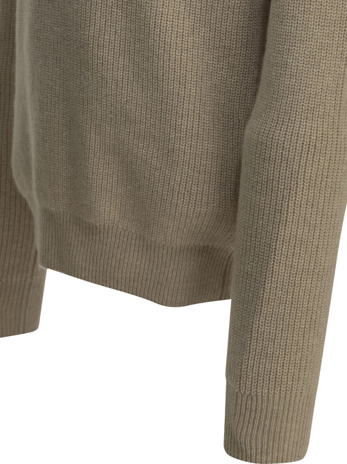 Zegna Cashmere turtleneck sweater - Beige