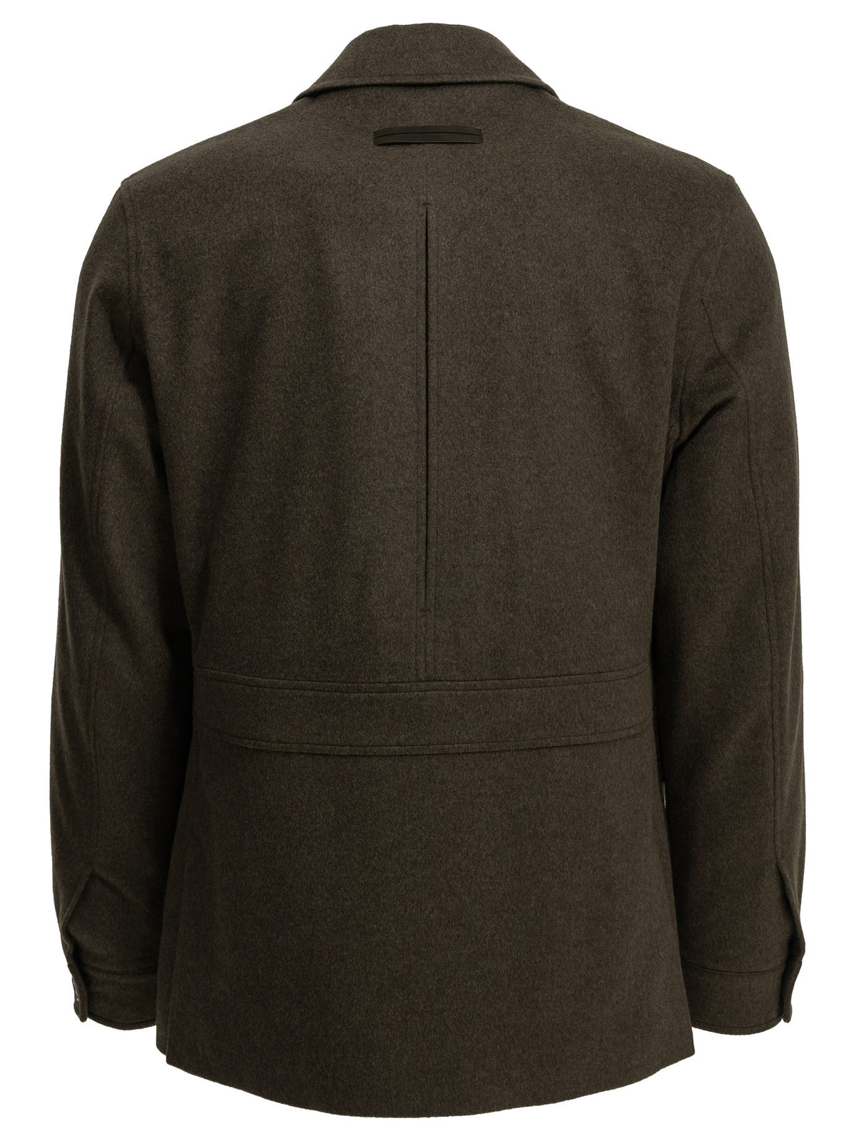 Zegna "Falcon" Short Coat - Brown