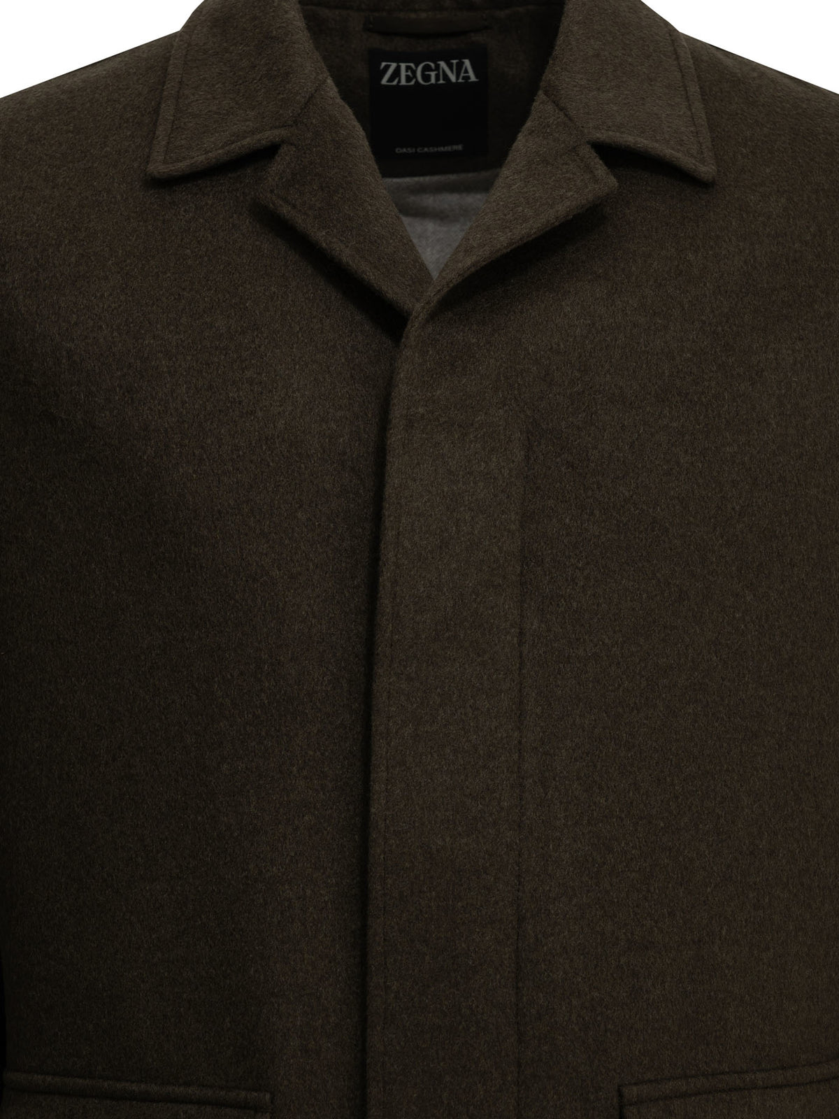 Zegna "Falcon" Short Coat - Brown